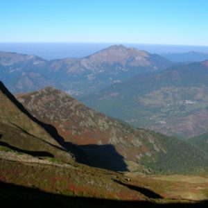 vu du Col d'Esclot d'Aou, le Pic de Cagire (alt. 1912m.)