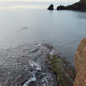 vue de la pointe du rocher Est de La Conque - Cap d'Agde 