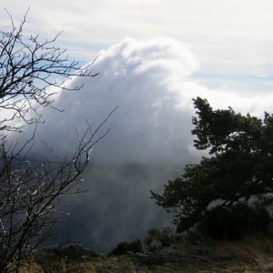vague de nuages, "Calles de Combe Crose" (Mt Aigoual - flanc sud)