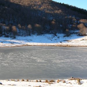 Lac des Pises l’hiver