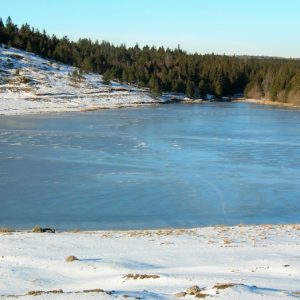 Lac des Pises l’hiver