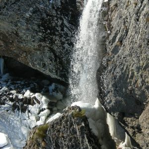L’hiver, cascade de Nasbinals