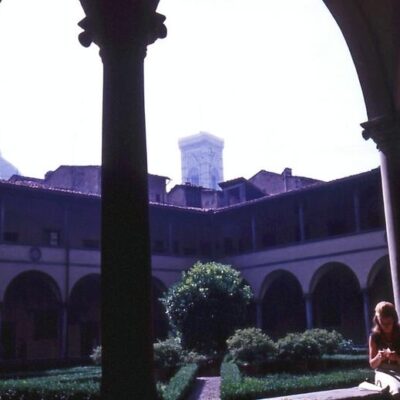 1966 - Florence, le Cloître de St Lorenzo