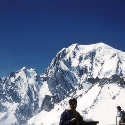 Le Mt Blanc, versant italien (avec une sœur)