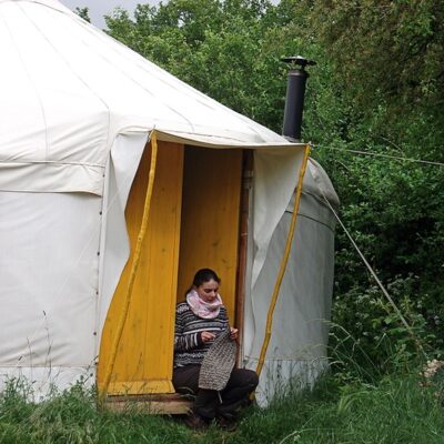 2012 - un séjour en yourte à Pradines, sur le Causse Noir