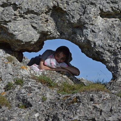 2014 ... dans les rochers du Chaos de Nîmes le Vieux, Causse Méjan